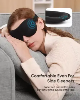 Smn-006 Lky Digital Sleep Mask For Side Sleeper 3 Pack 100% Blackout 3d Eye