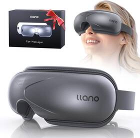 Llano 2460873 Christmas Gifts Upgrade Eye Massager With Heat Portable Grey