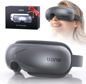 2460873 Llano Christmas Gifts Upgrade Eye Massager With Heat Portable Grey