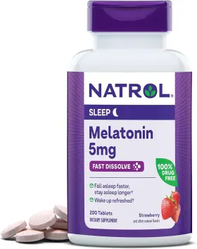 7605  Llc Sleep Melatonin 5mg Fast Dissolve Tablets Nighttime Aid For Adults 200 S