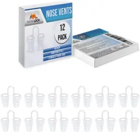 Lock Sourcing Ltd 445037156161 Nose Relief Nasal Dilator - Pack Of 12 Medium Size Hard Silicone Vents