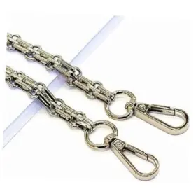 T5000029 Long Tao 47 Inch Diy Iron Chain Strap Handbag Chains Accessories Purse Silver