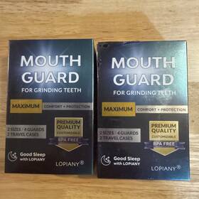 Lopiany Lop-24mg-4p Mouth Guard For Grinding Teeth Maximum Comfort Protection 2 Boxes New