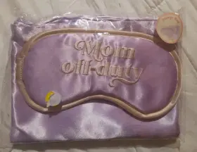 Love 840362704419 Brightstar Sleep Set 2pc Inch Mom Off Duty Me Lavender Eye Mask And Pillowcase