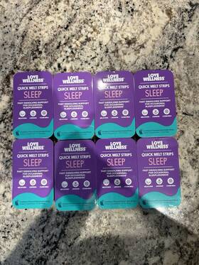 Love Wellness Ktls001 Quick Melt Strips Sleep Aromatherapy 15 Srv 8 Pack