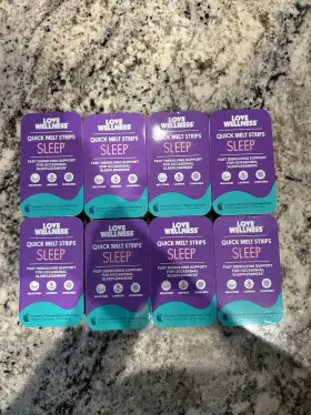 Ktls001 Love Wellness Quick Melt Strips Sleep Aromatherapy 15 Srv 8 Pack