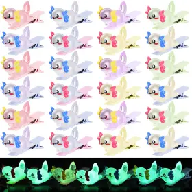 B0fdw328dq Luinabio 30 Pcs Mini Glow Axolotl Hair Clips Girls Women Rave Christmas