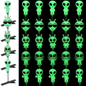 B0fsjlf4bs Luinabio 30 Pcs Mini Alien Glow Hair Clips For Girls Women Rave Party Christmas