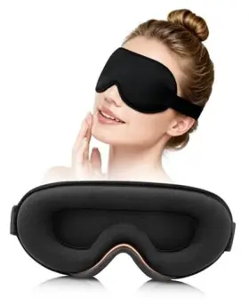3d-kz Lulir Sleep Mask For Side Sleeper Men Women 100% Blackout Zero