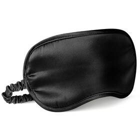 Lulusilk 647297944862 Mulberry Silk Sleep Eye Mask Soft Black Blindfold Elastic Strap Pack Of 1