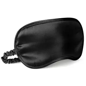 Lulusilk 647297944862 Mulberry Silk Sleep Eye Mask Soft Black Blindfold Elastic Strap Pack Of 1