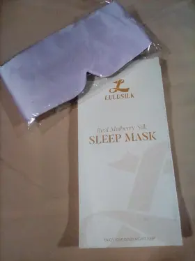 Lulusilk 647297949416 Mulberry Silk Sleep Eye Mask Blindfold With Thick Soft Headband