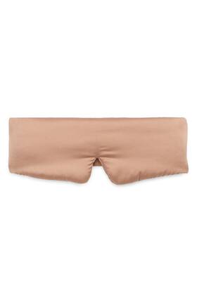 Lunya 840015856854 Elasticized Washable Silk Sleep Mask Womens One Size Otium Tan