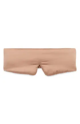 Lunya 840015856854 Elasticized Washable Silk Sleep Mask Womens One Size Otium Tan