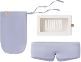 Lusk7000-pwe-s Lunya Sleep Mask With Box - Washable Silk Sleeping Pearl White Small