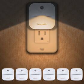 Luxlumin Deyd-js-1214-367 Led Night Lights Plug Into Wall Non-dimmable-6 Packs Warm White