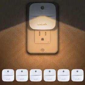 Deyd-js-1214-367 Luxlumin Led Night Lights Plug Into Wall Non-dimmable-6 Packs Warm White