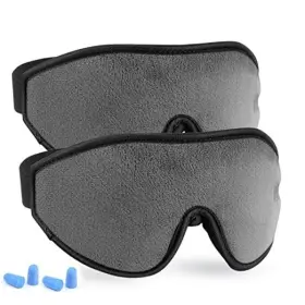4346040316 Lyooly Adjustable Eye Sleep Mask - 2 Pack Upgraded 3d Contoured Sleeping Gray