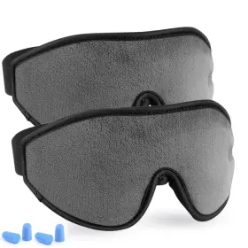 Lyooly 766330620768 Adjustable Eye Sleep Mask - 2 Pack Upgraded 3d Contoured Sleeping Masks For M