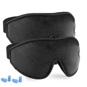 Bd10645 Lyooly Adjustable Eye Sleep Mask - 2pack Upgraded 3d Contoured Sleeping Masks