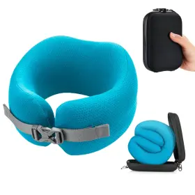 M Pain Management Technologies 858563006478 Orthopedic Neck Travel Pillow By Skypillow Securely Supports To Prevent