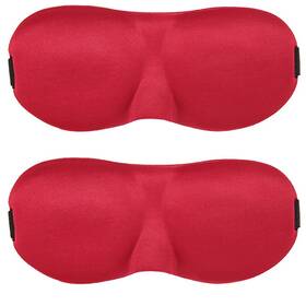 Magik 682500962721 2 Pack Travel 3d Eye Mask Sleep Soft Padded 1 Count Of Red