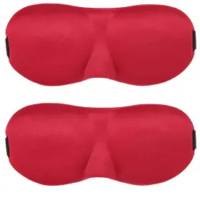 Magik 682500962721 2 Pack Travel 3d Eye Mask Sleep Soft Padded 1 Count Of Red