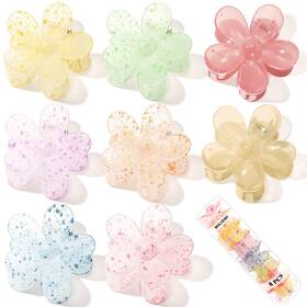 Majomi B09t95dgdj 8pcs Flower Daisy Hair Claw Clips For Women Girls Strong Hold Jaw Clip Cute