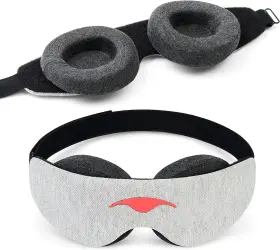 Manta Sleep 313106753795 Slim Mask - Ultra-lightweight Blackout Eye Elastic Head B