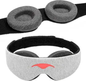 Manta Sleep 711181340099 Mask - 100% Light Blocking Adjustable Sleeping With Detachable