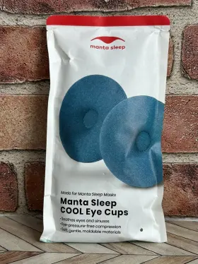 Manta Sleep 865374000212 Cool Eye Cups - Near-total Blackout Cold Therapy With No Pres