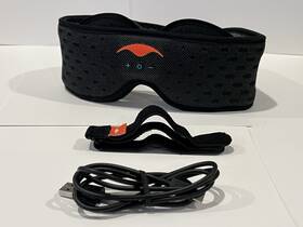 Manta Sleep Msmasksound1 Mask With Eye Cups Black Poly Usb Cable Mesh Bag