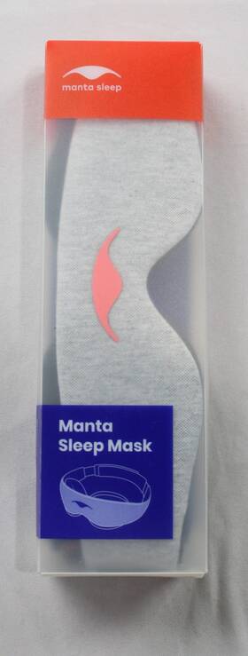 Manta Sleep X0023d3n07 100% Blackout Zero Pressure Soft Mask Cn6 Gray Adjustable