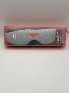 Mantra 865374000243 Manta Sleep Mask 100% Light Blocking Eye Zero Pressure Gray Adjust Plus