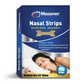 Massner 434939341386 Nasal Strips For Snoring Medium 100 Pack - Extra Strength Anti Solut