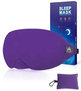 Cshbu23714 Mavogel Cotton Sleep Eye Mask Breathable Light Blocking Purple
