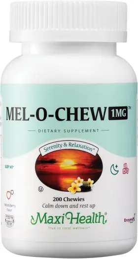 Maxi Health 698895636888 Childrens Melatonin 1mg Chewable - Kid 200 Count Pack Of 1