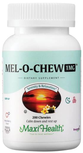 Maxi Health 753406232208 Melatonin 1mg Chewable - Sleep Aid To Encourage Natural