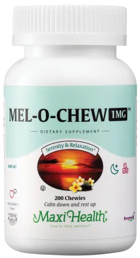 Maxi Health 753406232208 Melatonin 1mg Chewable - Sleep Aid To Encourage Natural
