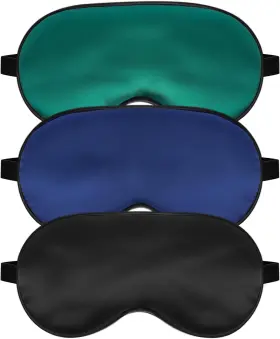 Mayxunbeauty 726084502536 Adjustable Silk Sleep Mask - Comfortable Satin Blindfold For Men And Women