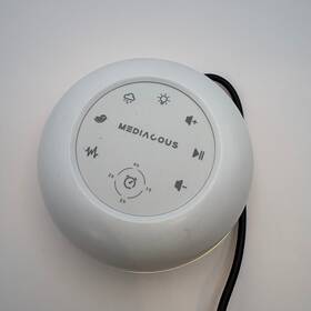 Mediacous Me-wn01 Portable White Noise Sound Machine Baby Sleepaid Night Light 18 Sounds