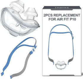 Medicolor 445042477428 Nose Pillow With Headgear For P10 - Nasal Medium Replacemen