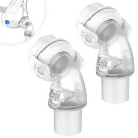 Medicolor 795632640662 Replacement Elbows For Airfit F20 2 Pack Quick Release Swivel Elbo