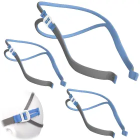 C15sy0349 Medihealer 3 Pack Latest Version Cpap Headgear For Airfit P10 And Blue