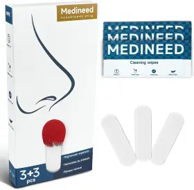 Mn03001-3 Medineed Nosebleed Plugs 3pcs First Aid Nose Bleed Stopper Stop White