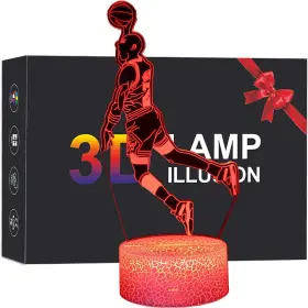 75-22fs-dhs7 Melao Basketball 3d Led Illusion Lamp Slam Dunk Night Light For
