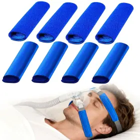 Merdttes 649226716458 8-pack Cpap Strap Covers - Dual-layer Comfort Pads For Reducing Marks