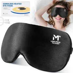 Mersun 797387282579 Silk Cordless Heated Eye Washable Heat Compress For Dry Heating