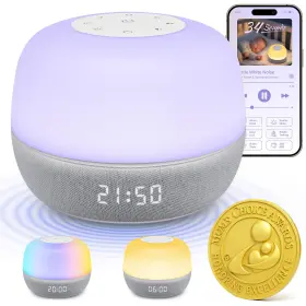 Sqdo000xhk2503m008-a Mewaii 2025 Moms Choice Awards White Noise Sound Machine Baby With Sunrise Alarm