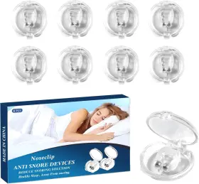 Bj-01 Milumber Sleep Clips Snoring Anti Devices 8pcs Nose Clip Snore S